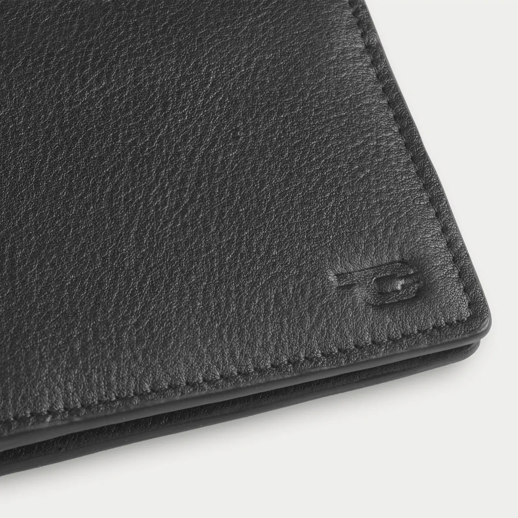 Bernardi Black Leather Travel Wallet