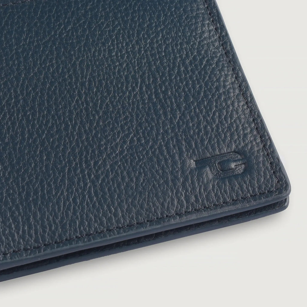 Bernardi Blue Leather Travel Wallet