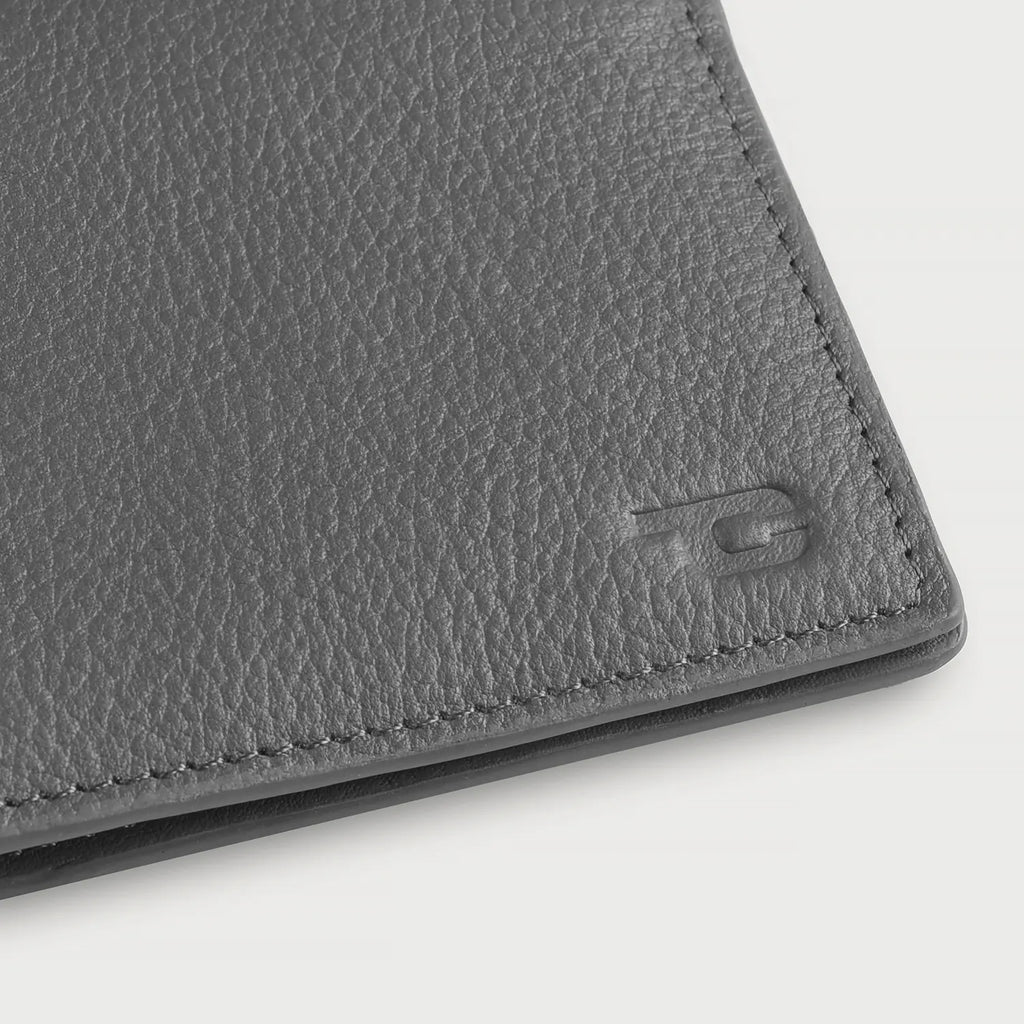 Bernardi Grey Leather Travel Wallet