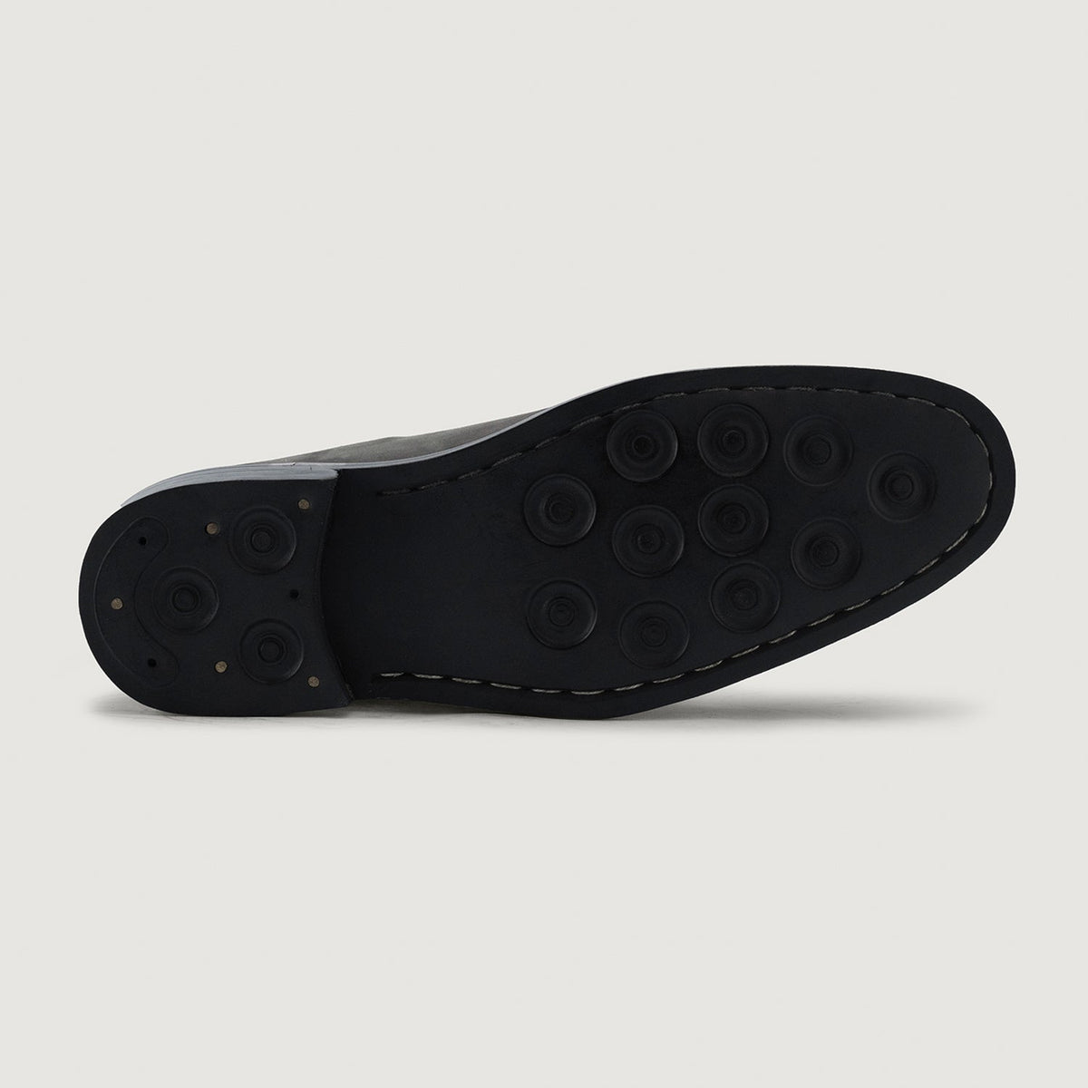 Clarkson Chelsea Grey Nubuck Leather Boots - StudGuard