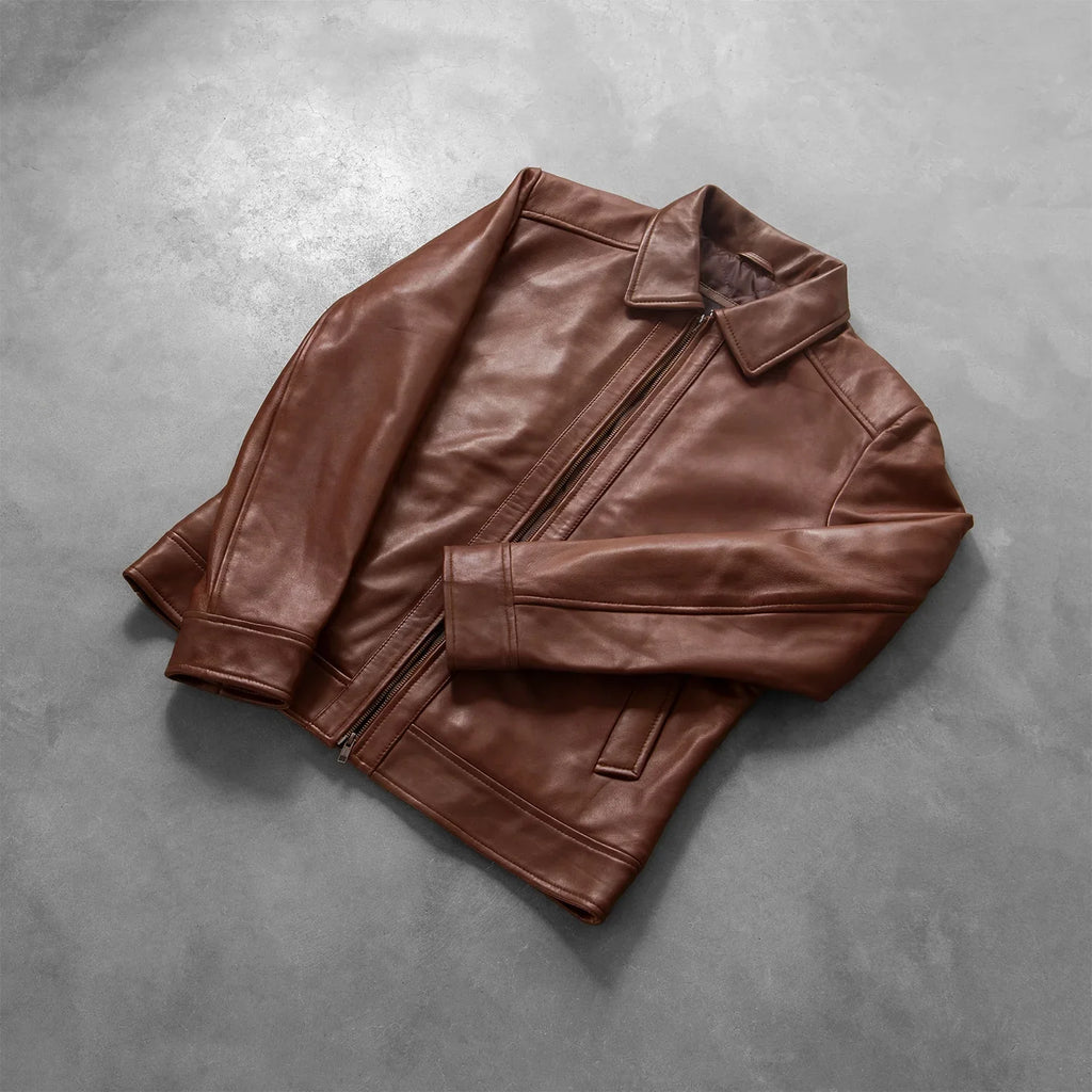 [FS] Inferno Brown Leather Jacket