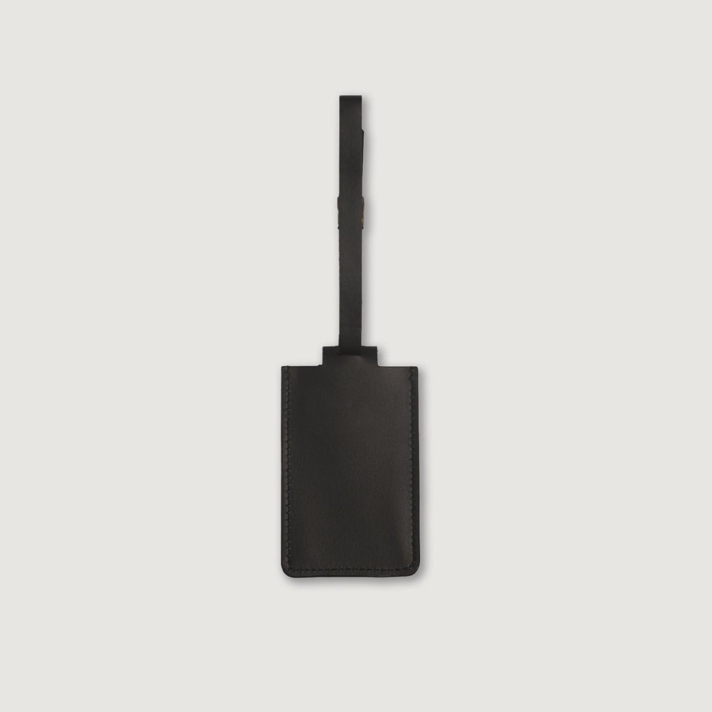 Lumen Brown Leather Luggage Tag