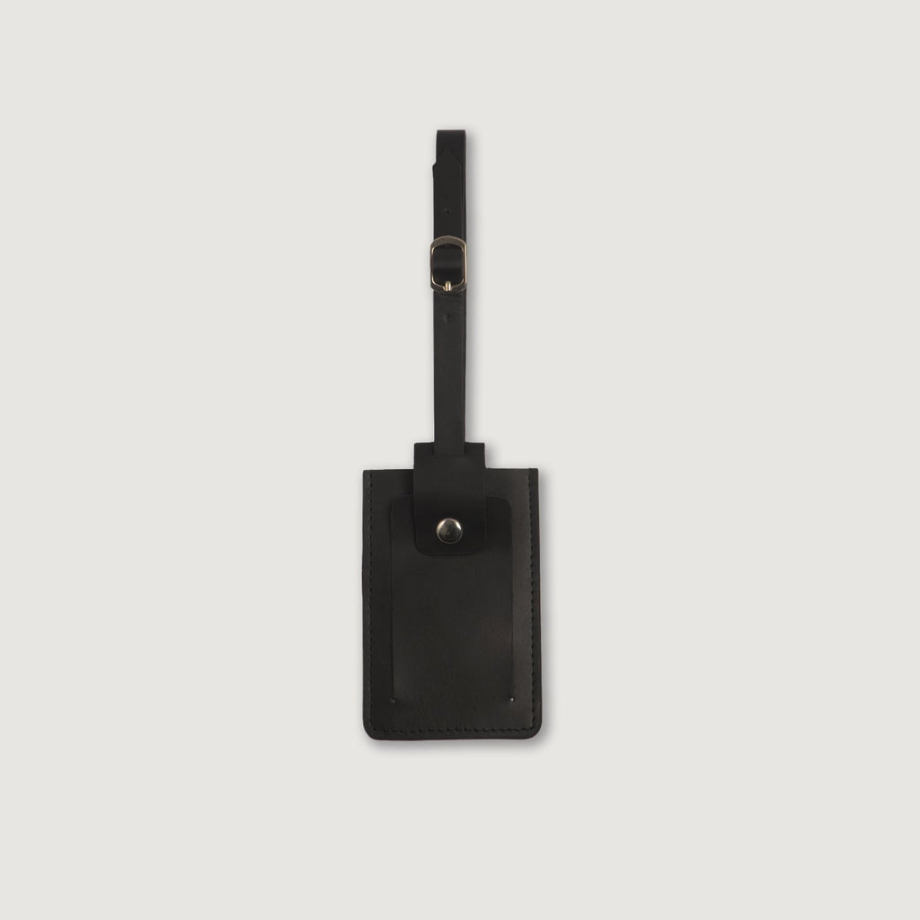 Lumen Brown Leather Luggage Tag