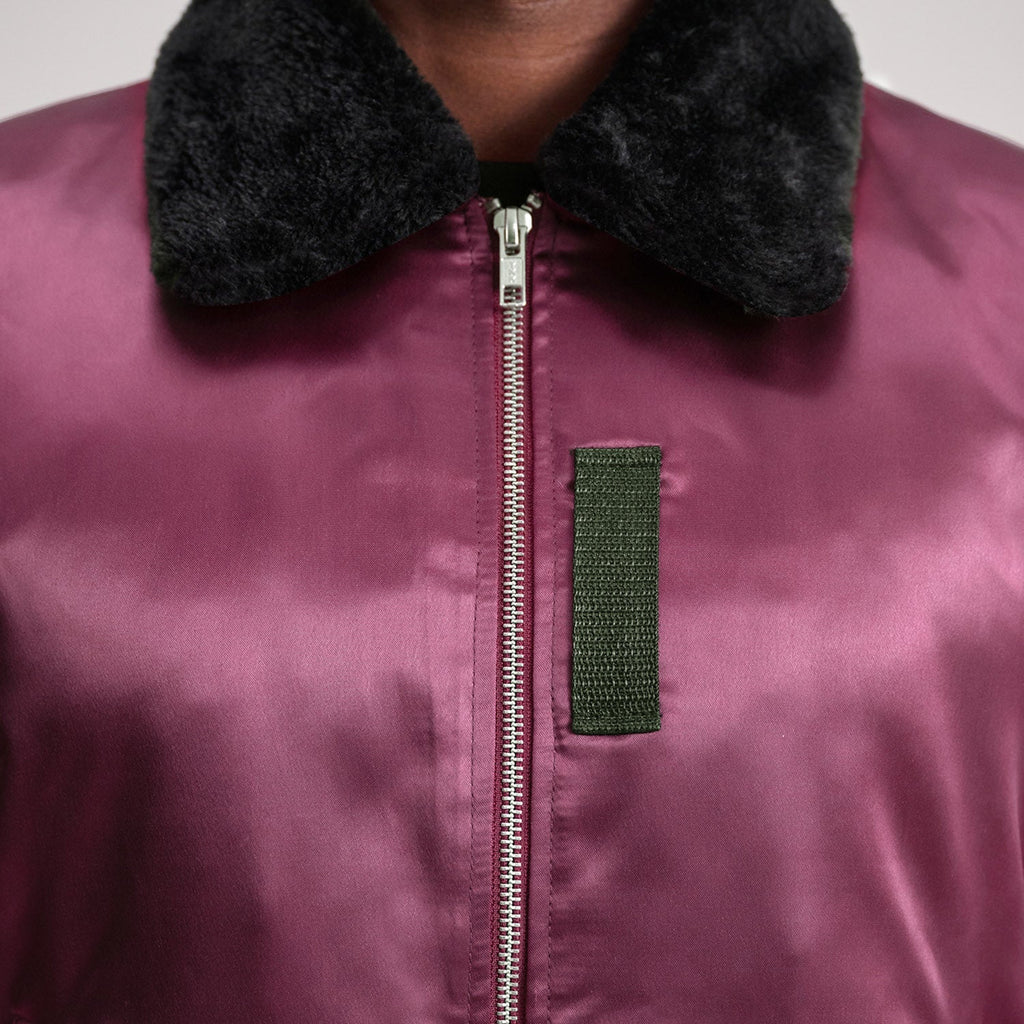 Clyde B-15 Maroon Bomber Jacket
