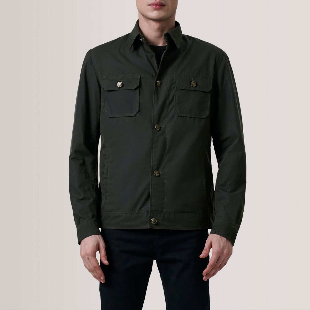 Irwin Olive Waxed Canvas Field Jacket