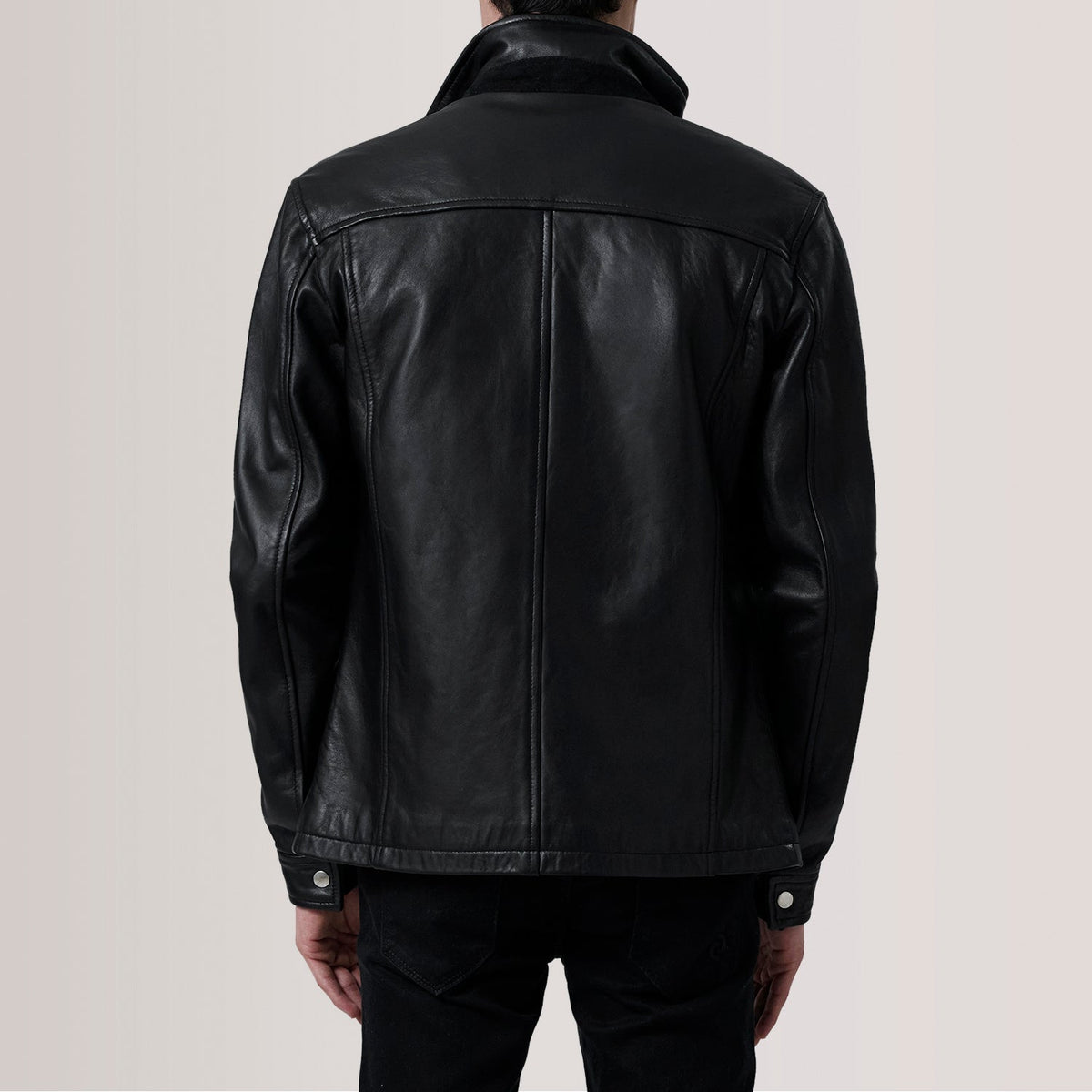Sean Black Leather Classic Jacket