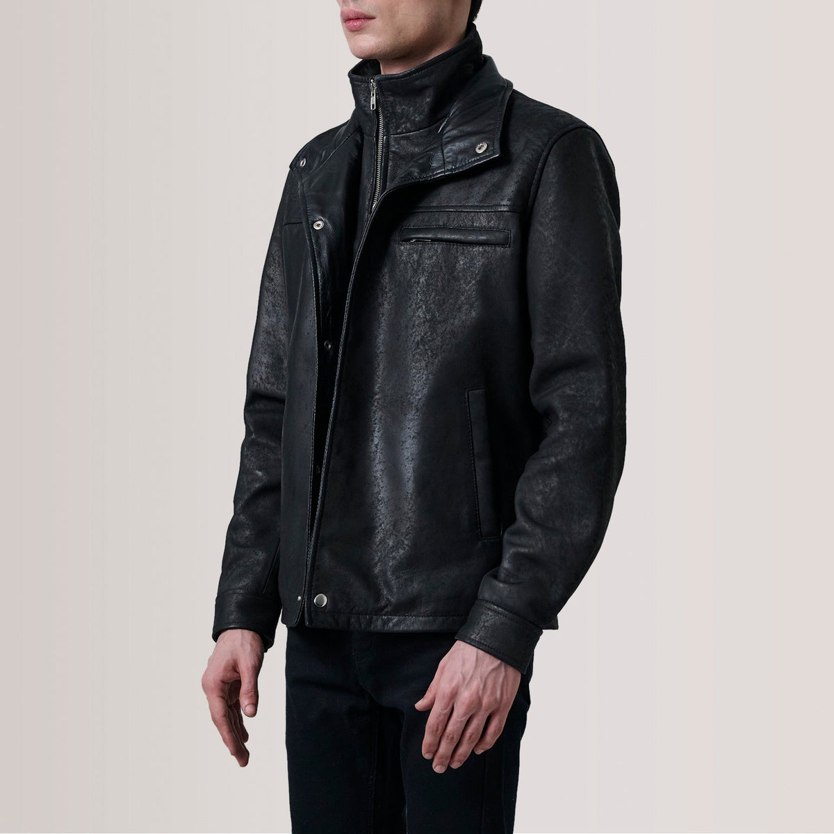 Sean Black Snuffed Classic Jacket