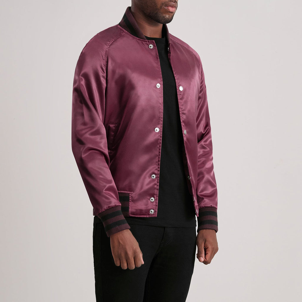 Xander Maroon Varsity Jacket