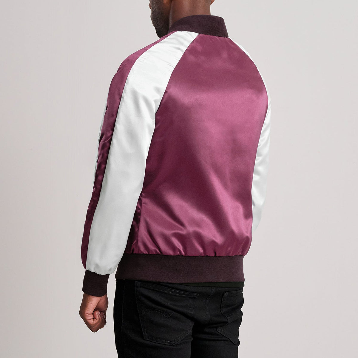 Clarke Maroon Varsity Jacket