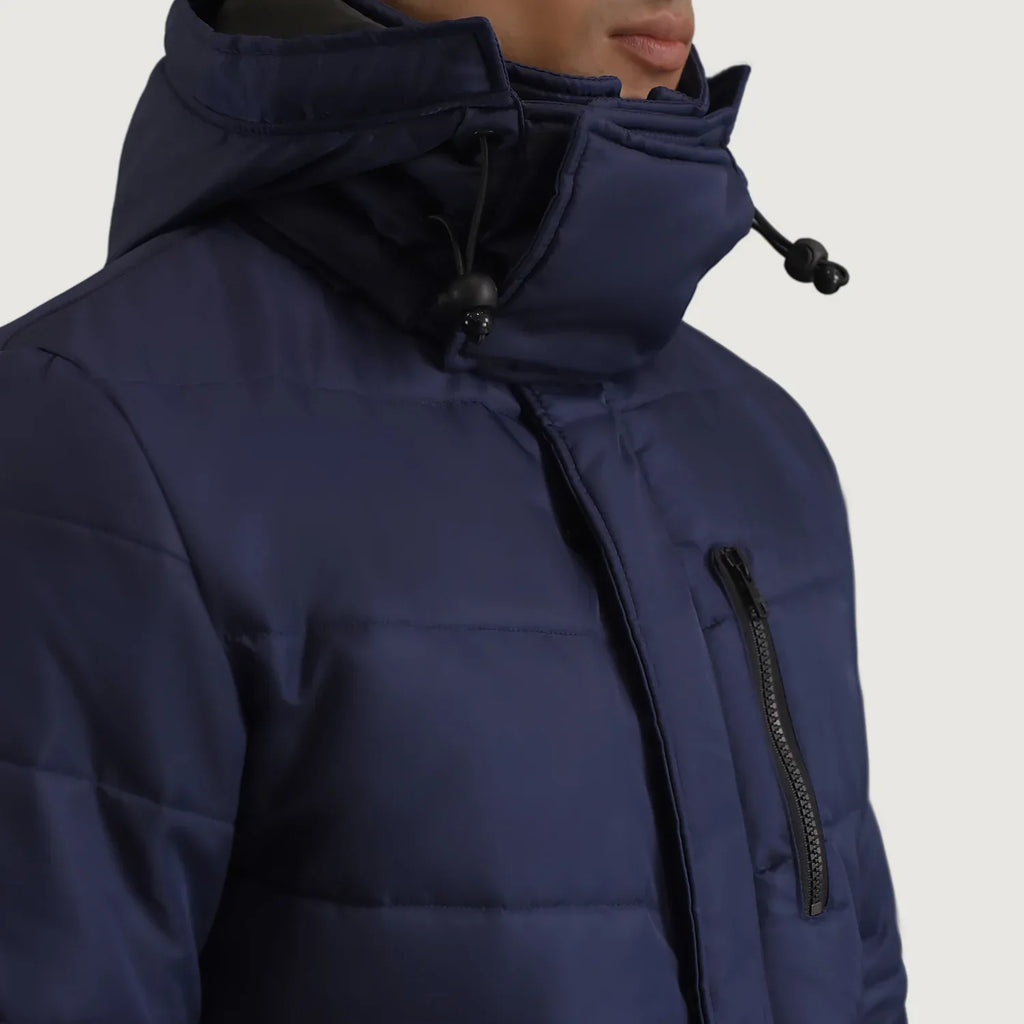 Moore Blue Hooded Parka