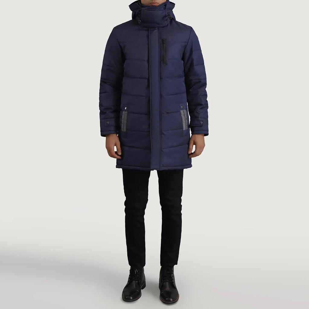 Moore Blue Hooded Parka