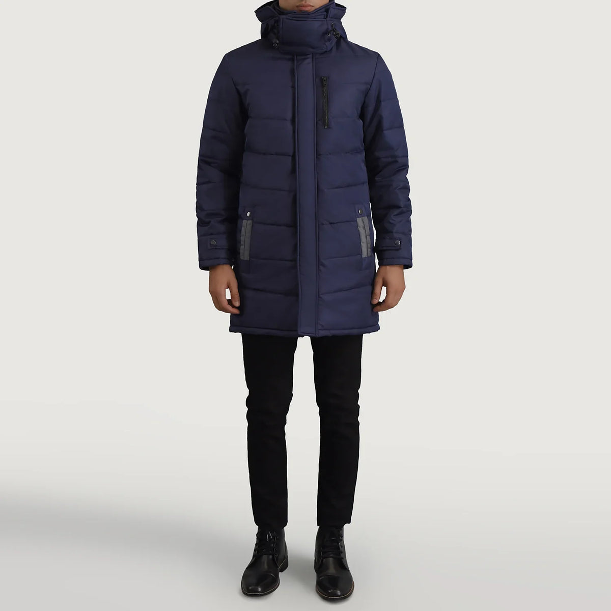Moore Blue Hooded Parka