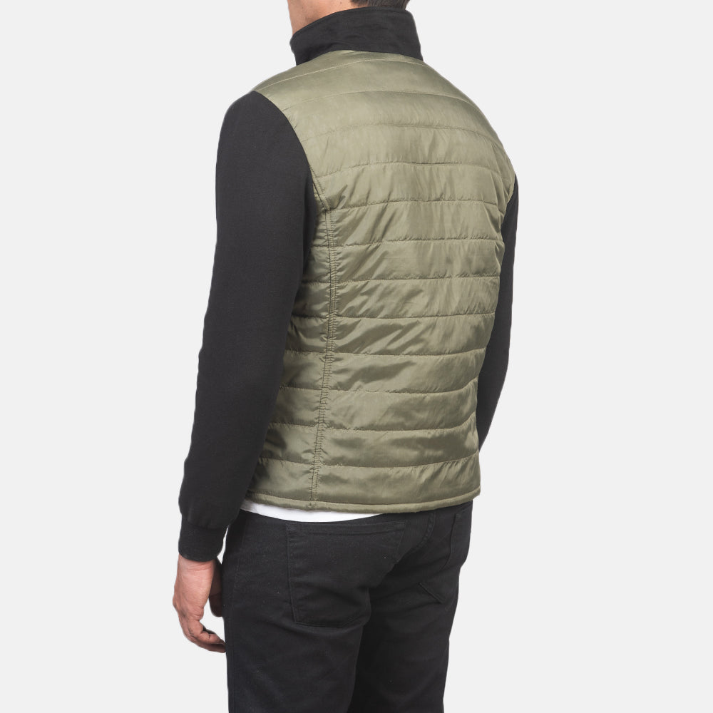 Nashville Quilted Green Windbreaker Jacket
