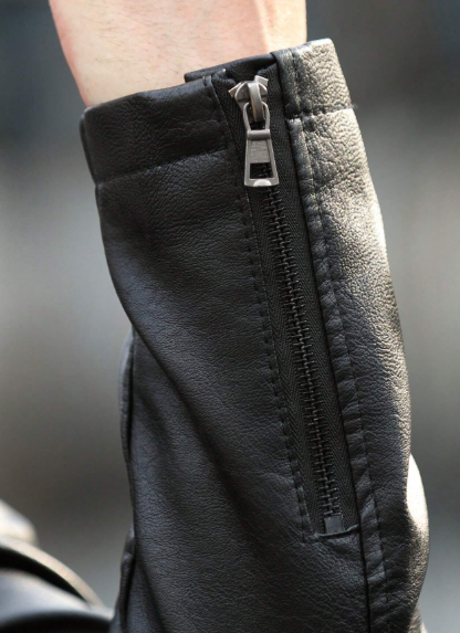 Men's Solid Color Stand Collar Jacket, Fashionable Motorcycle Jacket