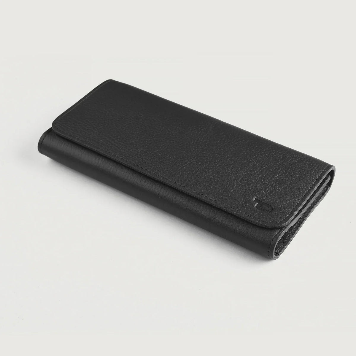 Taylor Black Leather Continental Wallet