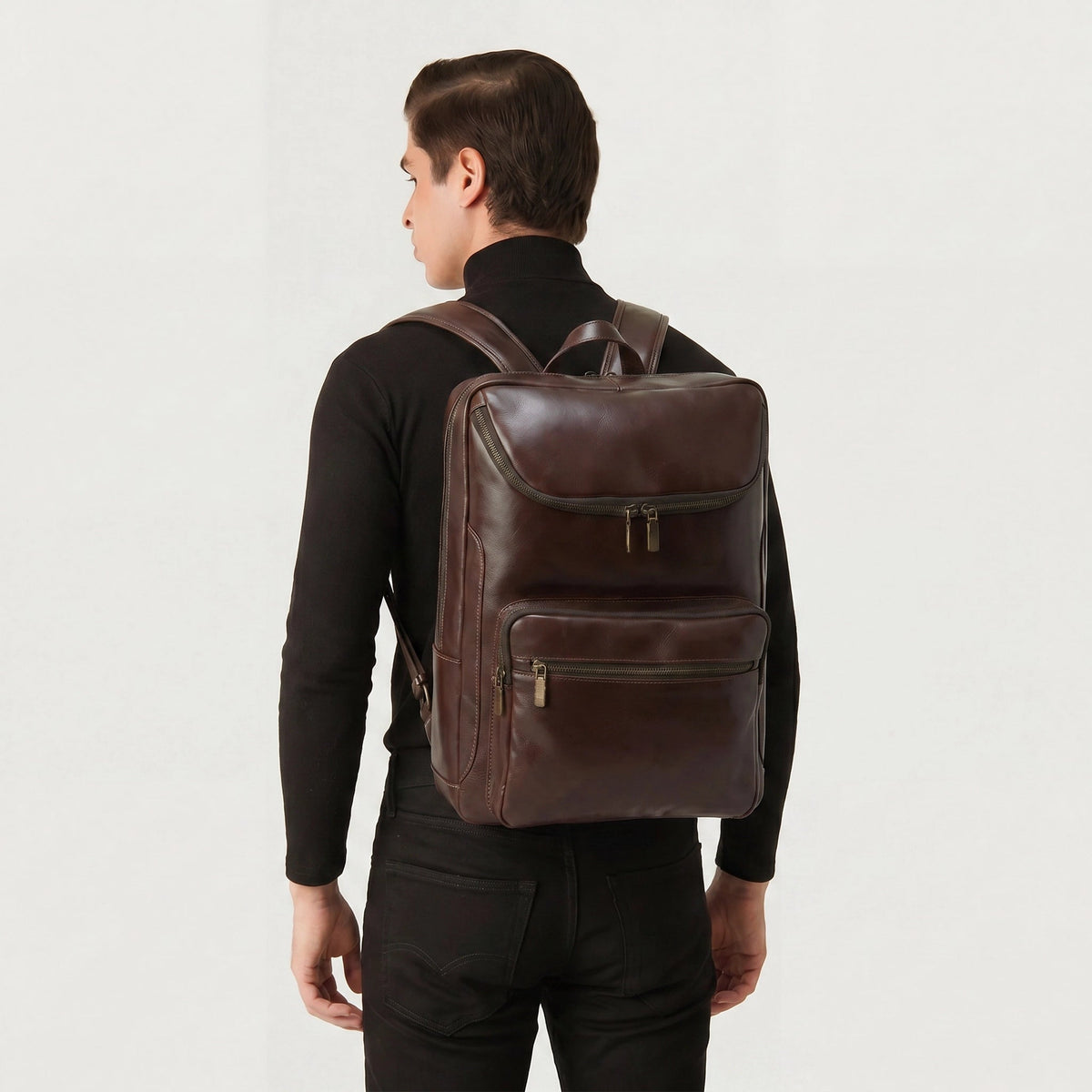 The Bedford Vintage Brown Leather Backpack