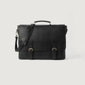 The Cristoph Black Leather Messenger Bag