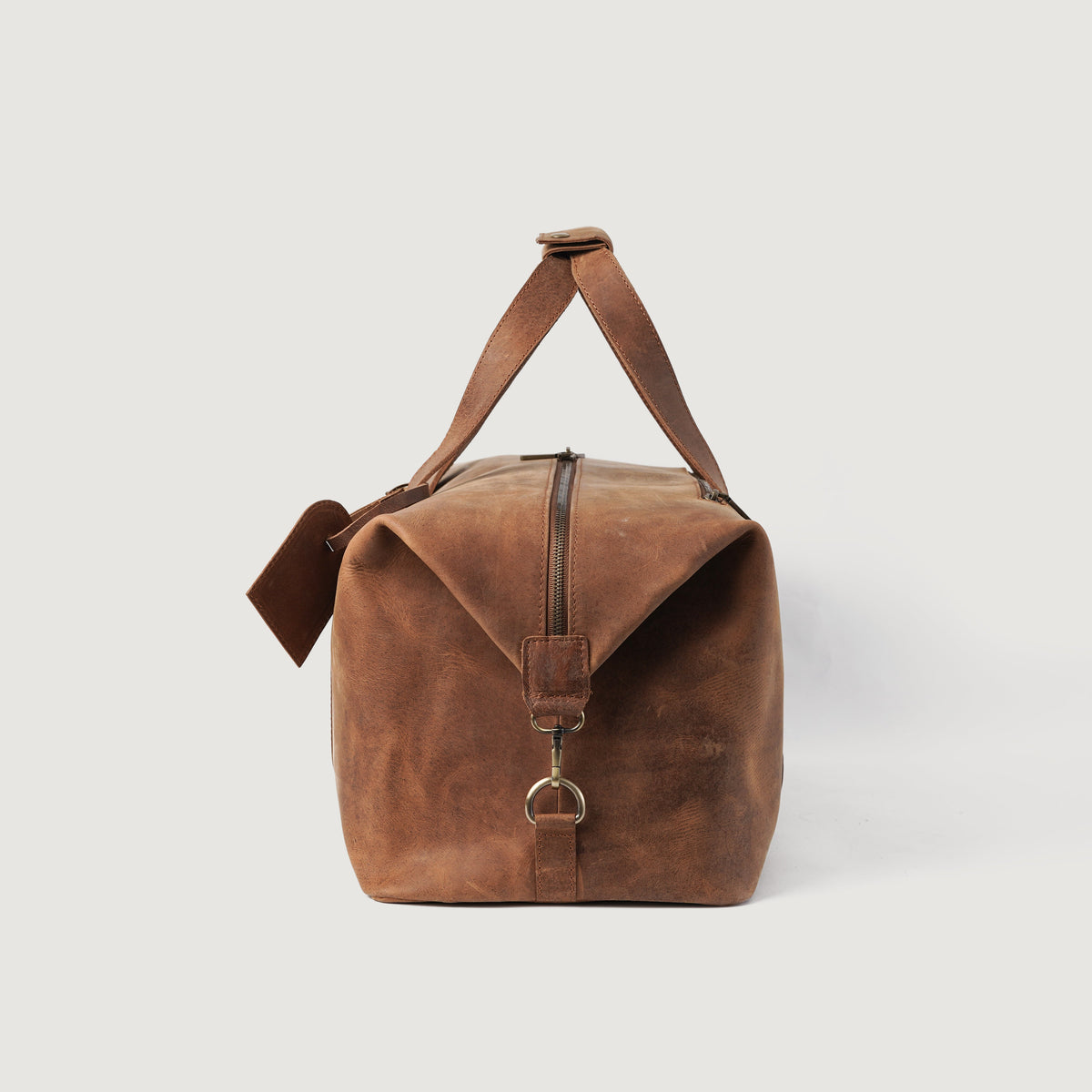 The Dale Vintage Tan Brown Leather Duffle Bag