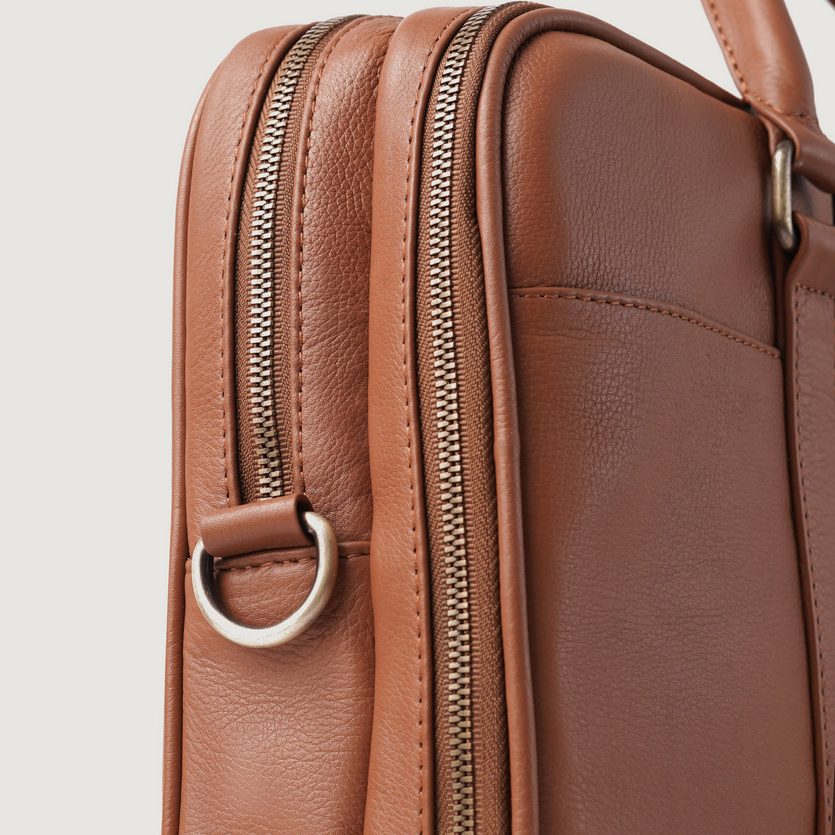 The Preston Brown Leather Briefcase