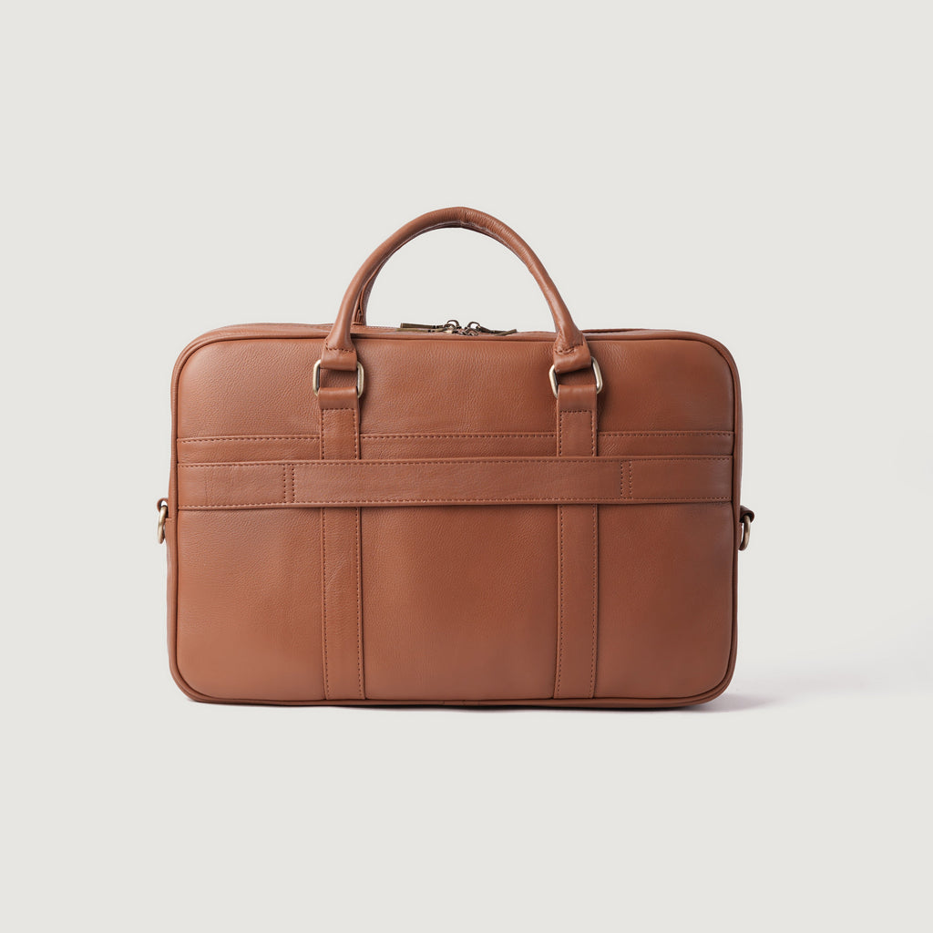 The Preston Brown Leather Briefcase