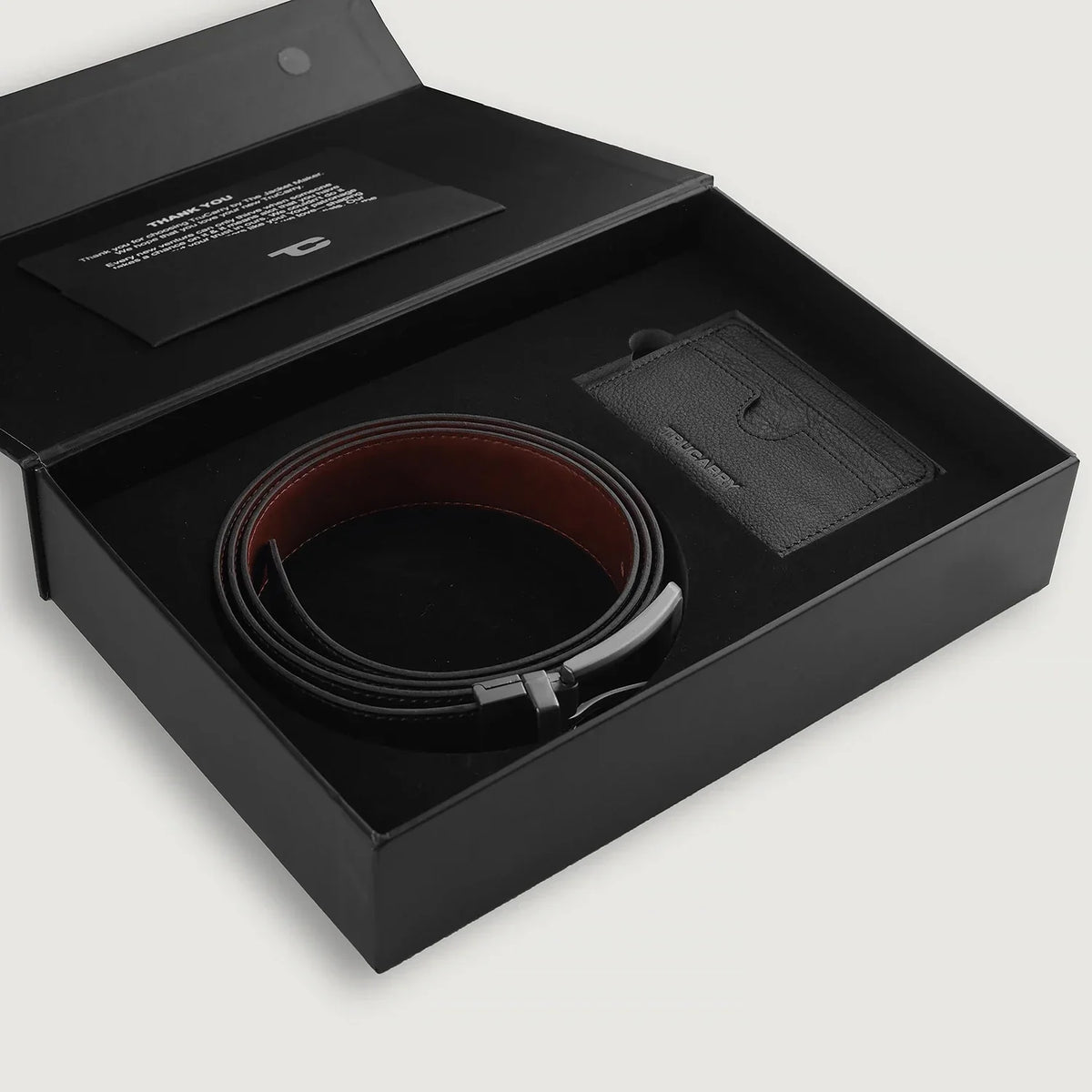 Voltor Black Leather Gift Set
