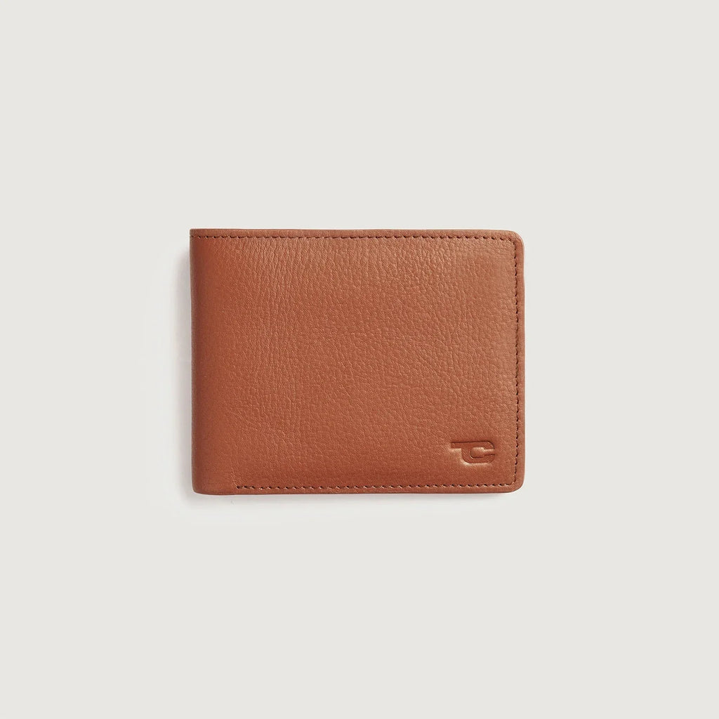 Voren Brown Leather Bi-fold Wallet