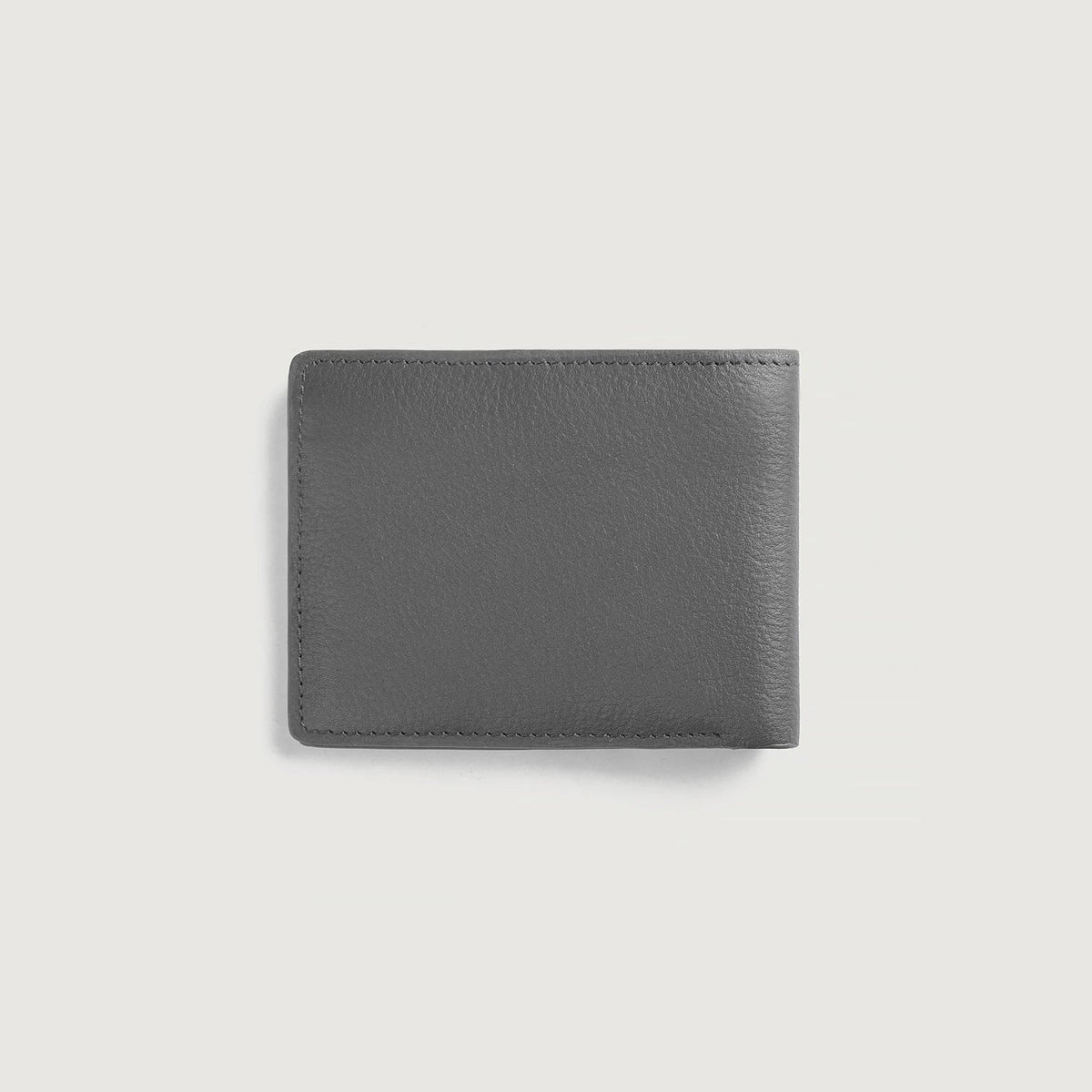 Voren Grey Leather Bi-fold Wallet
