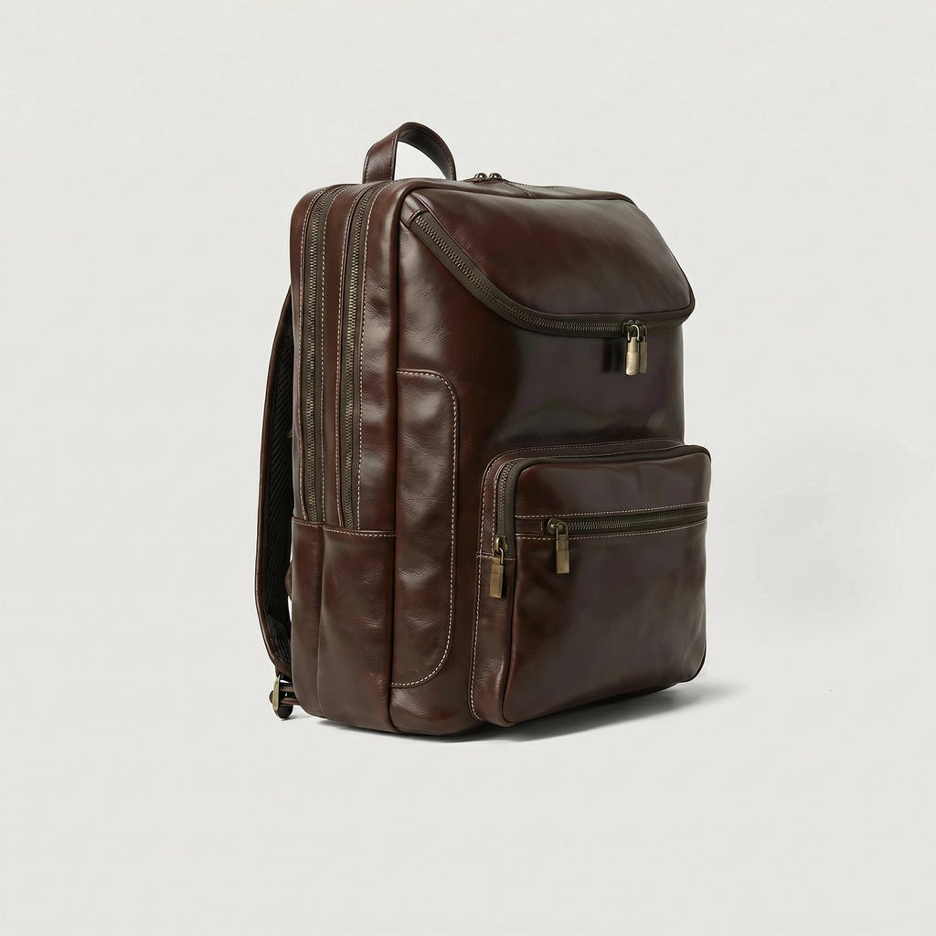 The Bedford Vintage Brown Leather Backpack
