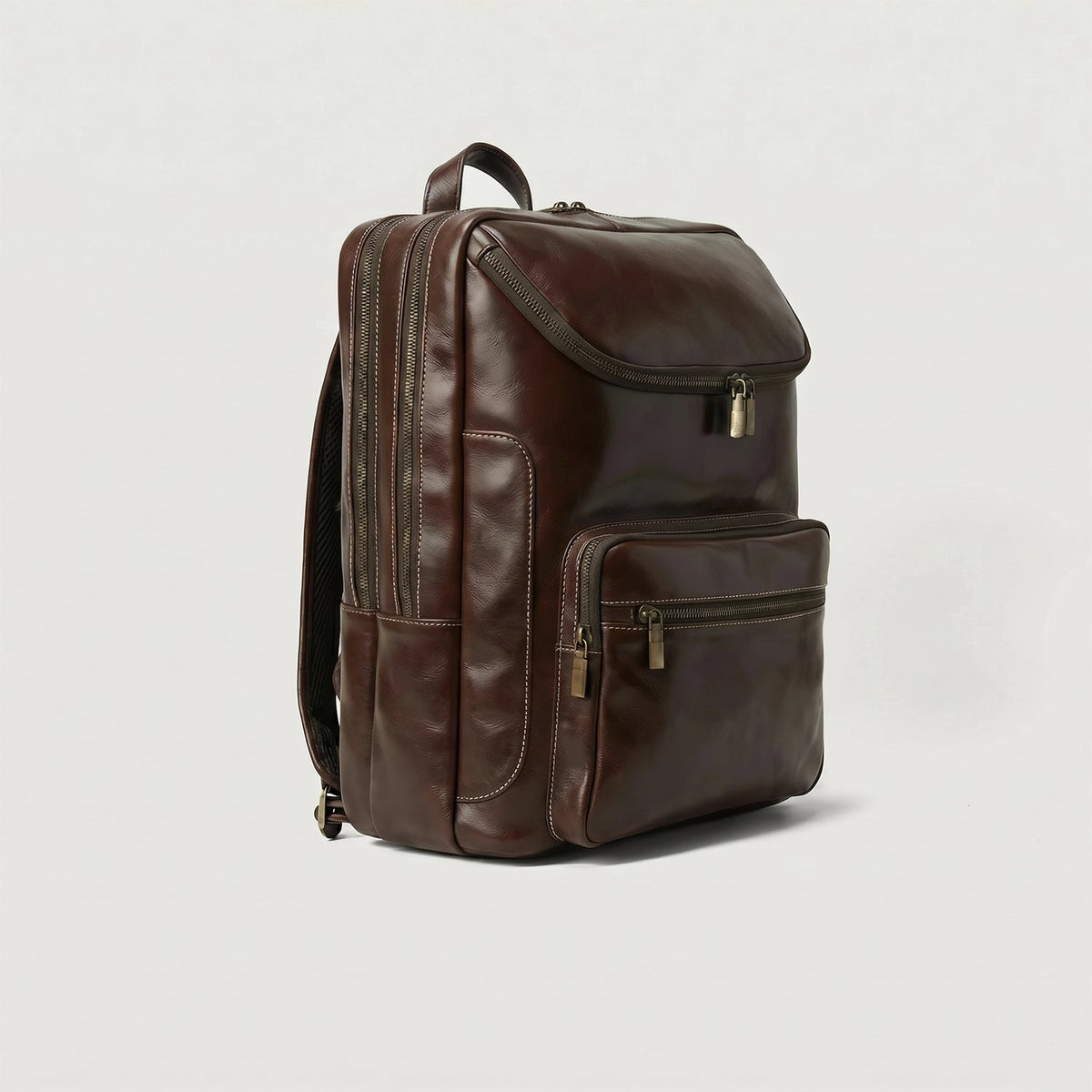 The Bedford Vintage Brown Leather Backpack